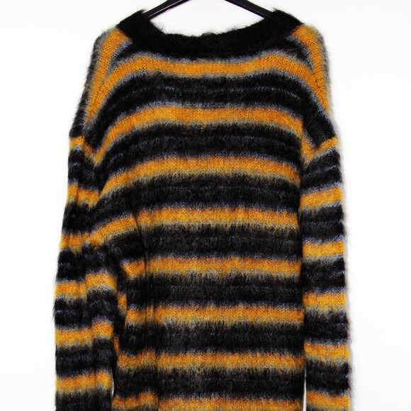 BNWT AW21 MARNI STRIPED FUZZY-WUZZY MOHAIR CARDIGAN 50 - Picture 3 of 11